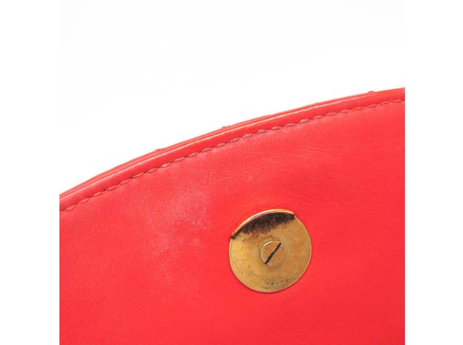 Borsa a spalla in pelle da donna Balenciaga BB Logo 501681 Rosso - vista 15