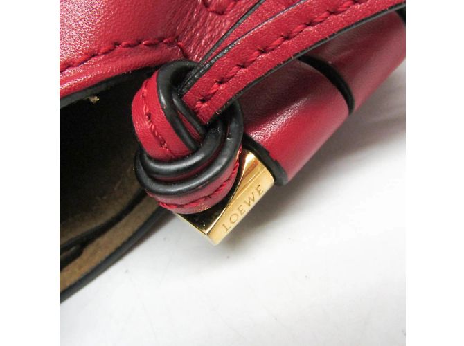 Borsa a spalla in pelle per donna Loewe Metal Gate Rosso - vista 11