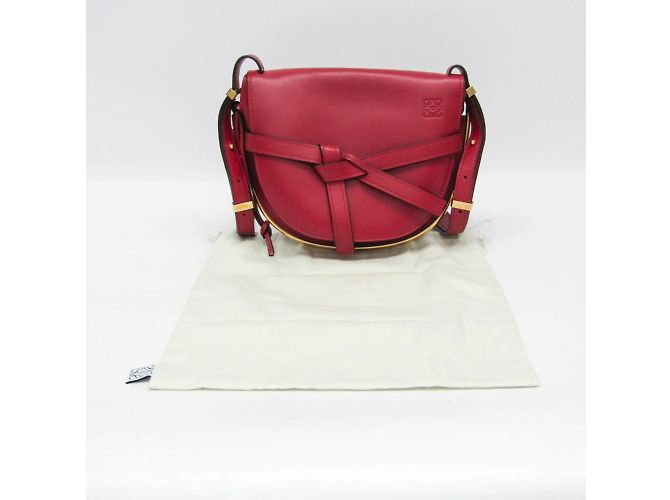Borsa a spalla in pelle per donna Loewe Metal Gate Rosso - vista 2