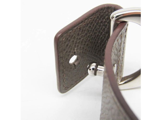Hermès Bracciale Pavane Hermes in grigio Etoupe e argento Taupe - vista 3