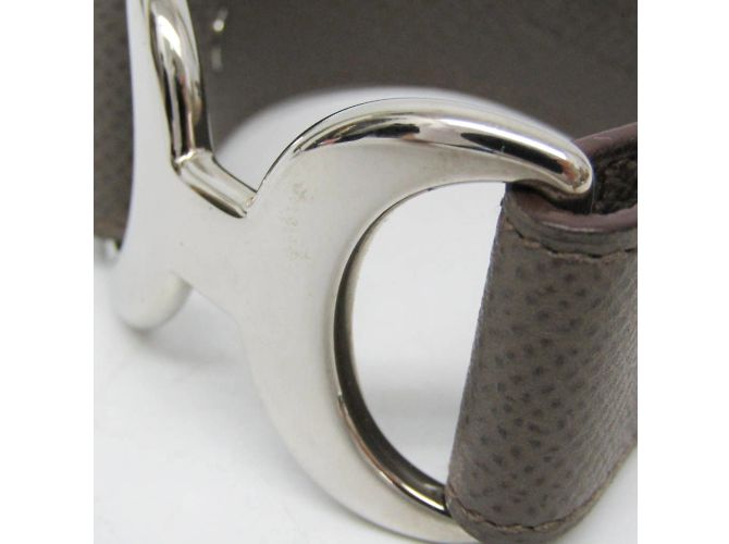 Hermès Bracciale Pavane Hermes in grigio Etoupe e argento Taupe - vista 5