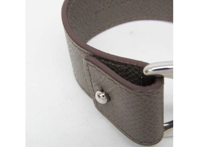Hermès Bracciale Pavane Hermes in grigio Etoupe e argento Taupe - vista 6