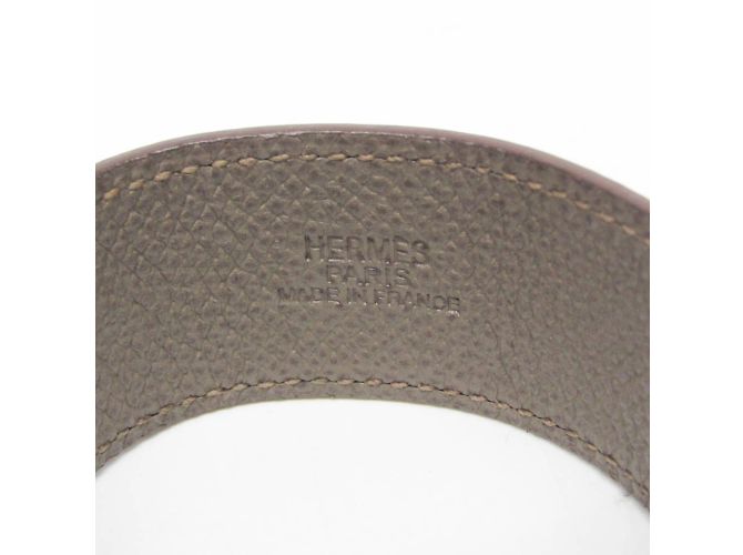 Hermès Bracciale Pavane Hermes in grigio Etoupe e argento Taupe - vista 9