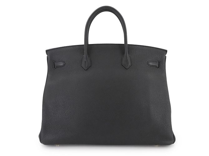 Sac Hermès Birkin 40 en cuir Togo noir - vue 2