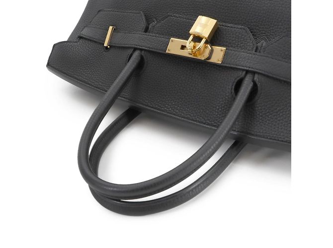 Sac Hermès Birkin 40 en cuir Togo noir - vue 5