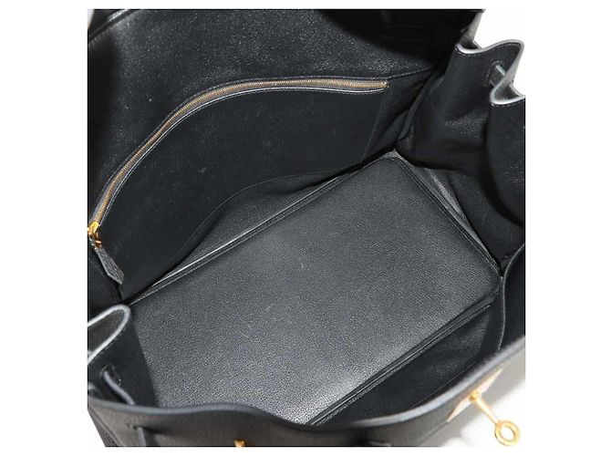 Sac Hermès Birkin 40 en cuir Togo noir - vue 7