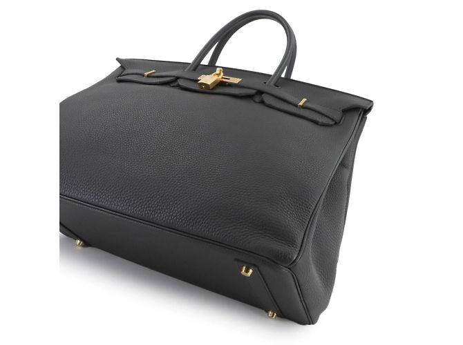 Sac Hermès Birkin 40 en cuir Togo noir - vue 9