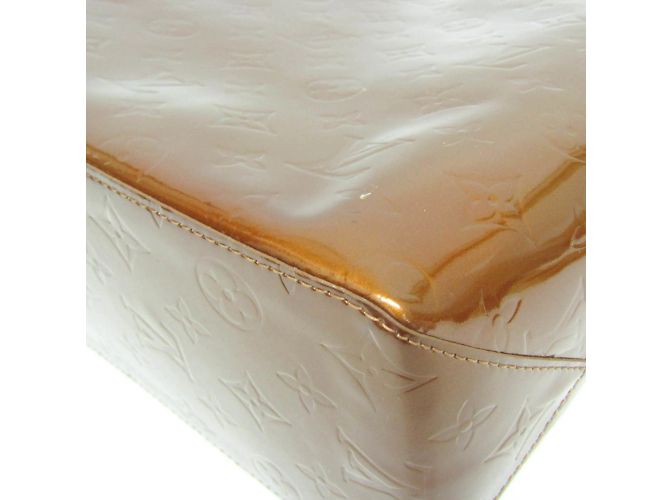 Borsa Louis Vuitton Monogram Vernis Reade MM Bronzo - vista 6