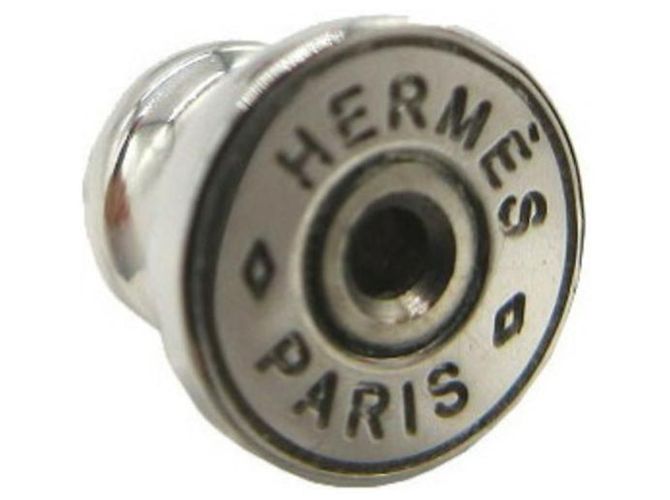 Hermès Hermes As de Coeur Heart Earrings Black Silvery - view 6