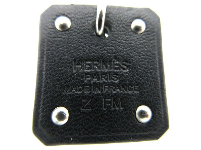 Hermès Hermes As de Coeur Heart Earrings Black Silvery - view 7