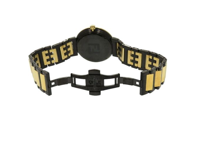 Fendi Forever SS Schwarz Gold Quarz Uhr - Ansicht 5