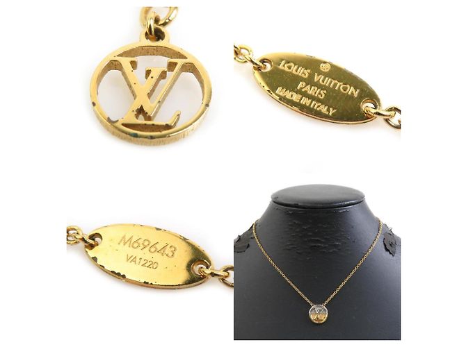 Collana in metallo Louis Vuitton in oro e argento D'oro - vista 5