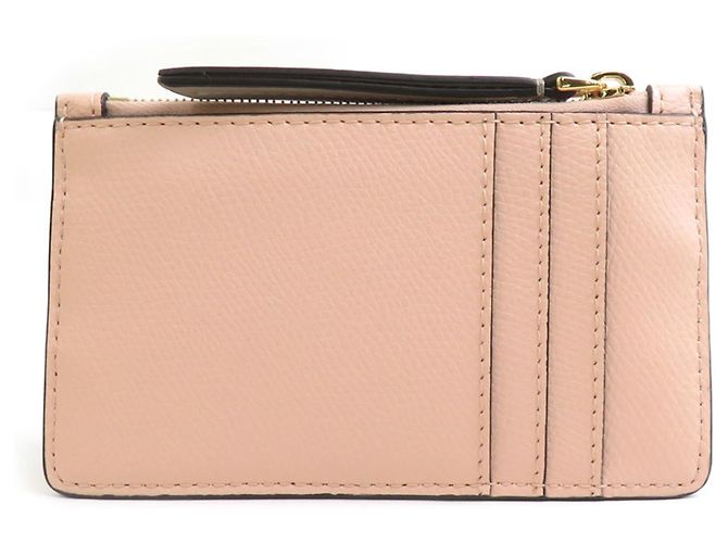 Fendi Pink Beige Leather Card Case - view 2