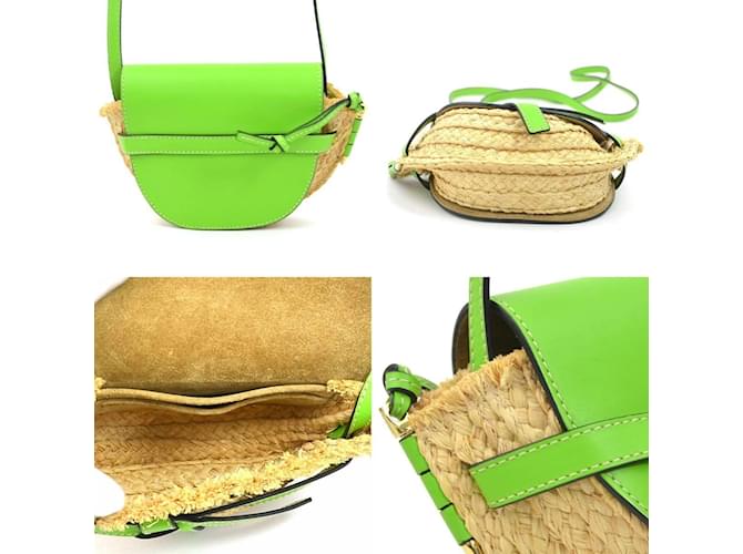 Borsa a Spalla Mini Gate di Loewe Verde chiaro - vista 3