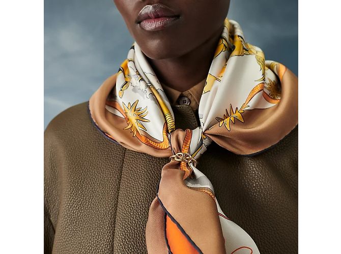 Anello per sciarpa Hermès Regate Chaine D'Ancre oro D'oro - vista 13