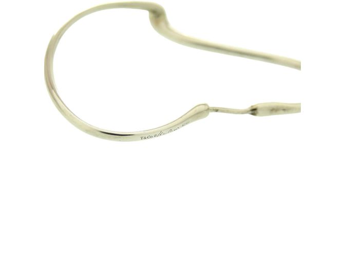 Tiffany & Co Orecchini a cerchio Tiffany Open Heart in argento 925 - vista 4
