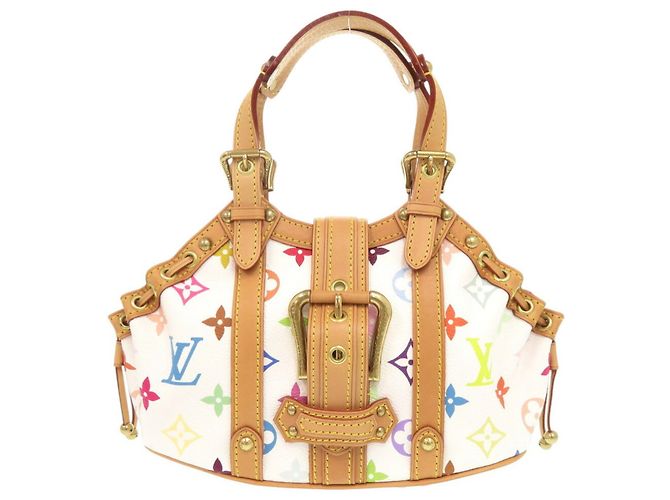 Handtasche Monogram Multicolor Teda PM Louis Vuitton Weiß Mehrfarben - Ansicht 2