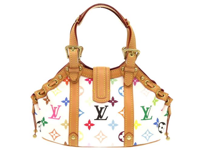Handtasche Monogram Multicolor Teda PM Louis Vuitton Weiß Mehrfarben - Ansicht 3