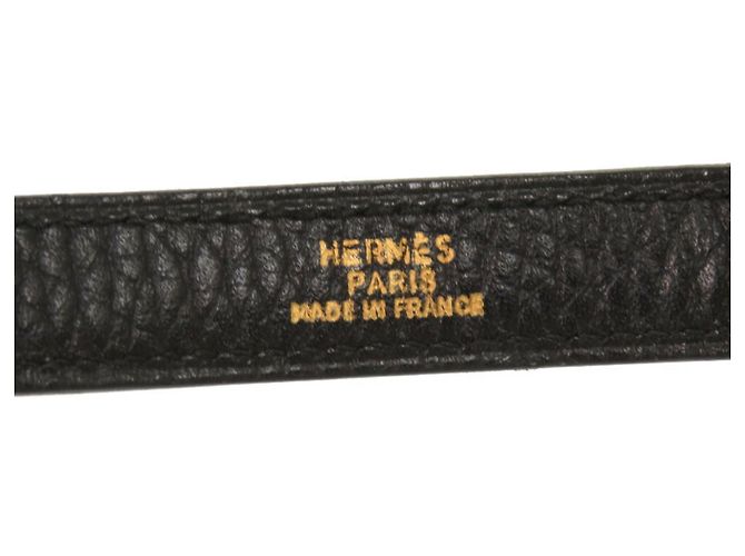 Hermès Cinturino Hermes Kelly in pelle Ardennes nera Nero - vista 6