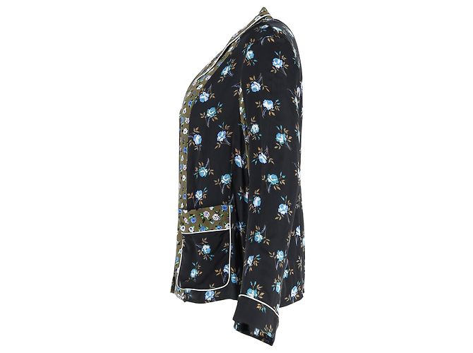 Blusa estampada floral Noisette da Sandro Paris em viscose multicolorida Multicor - vista 2