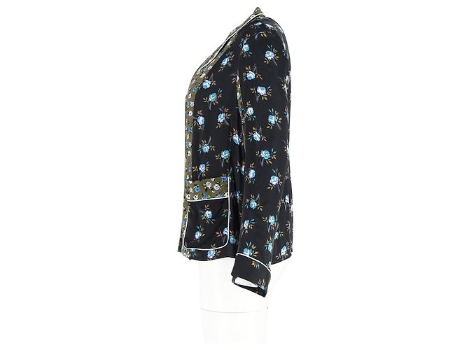Blusa estampada floral Noisette da Sandro Paris em viscose multicolorida Multicor - vista 5