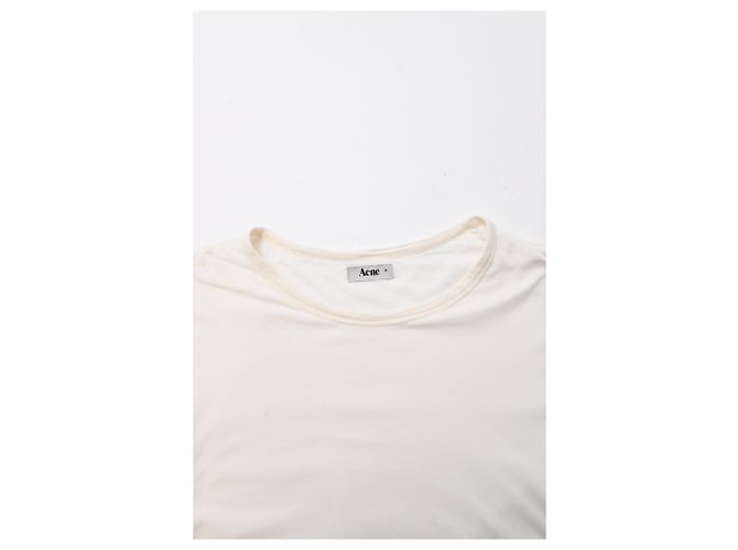 Camiseta Acne Studios en algodón blanco Crudo - vista 10