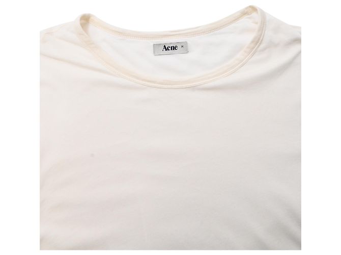 Camiseta Acne Studios en algodón blanco Crudo - vista 5