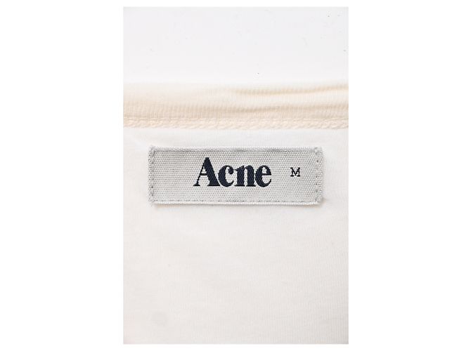 Camiseta Acne Studios en algodón blanco Crudo - vista 9
