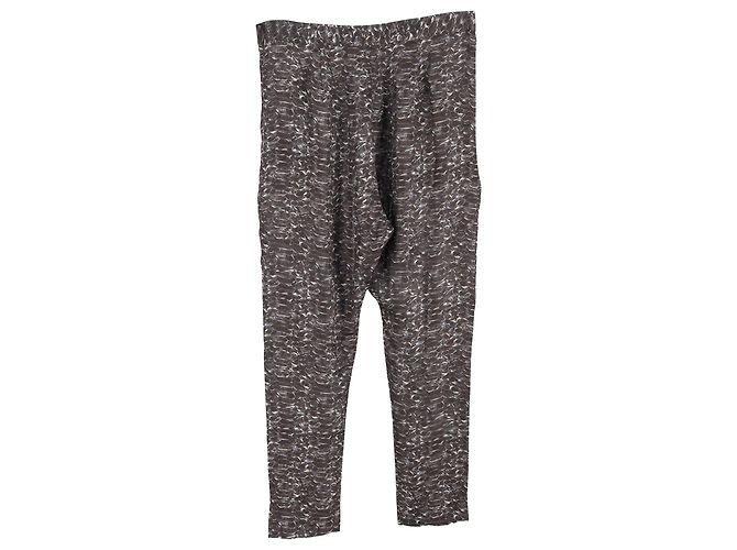 Pantaloni stampati Joseph Reptile in seta multicolore - vista 2