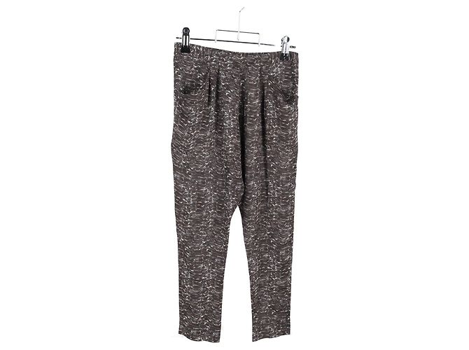 Pantaloni stampati Joseph Reptile in seta multicolore - vista 4