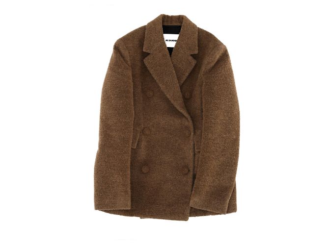 Jil Sander Doppelreiher-Blazer aus brauner Wolle - Ansicht 7