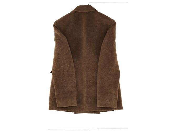 Jil Sander Doppelreiher-Blazer aus brauner Wolle - Ansicht 8