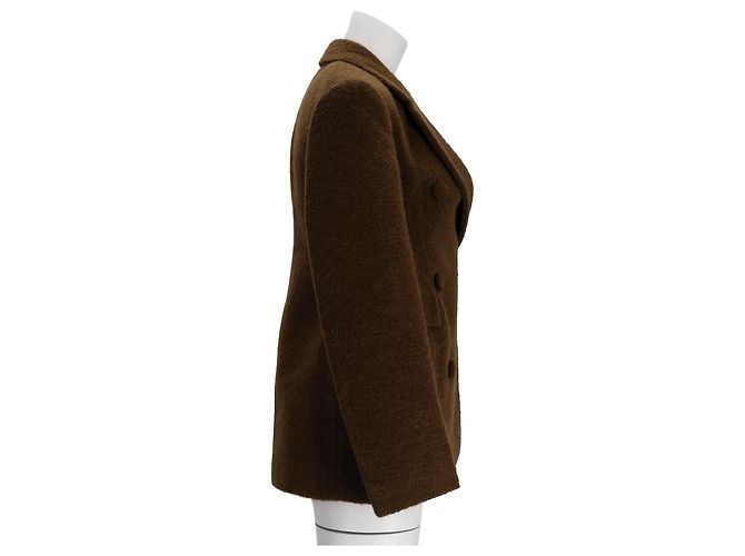Jil Sander Doppelreiher-Blazer aus brauner Wolle - Ansicht 9