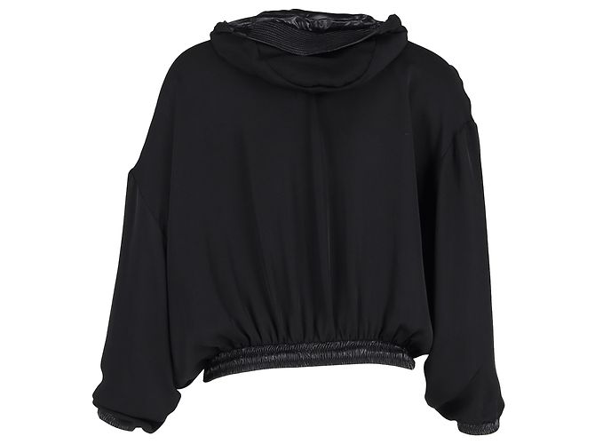 Versace Sportswear Hoodie aus schwarzer Seide - Ansicht 3