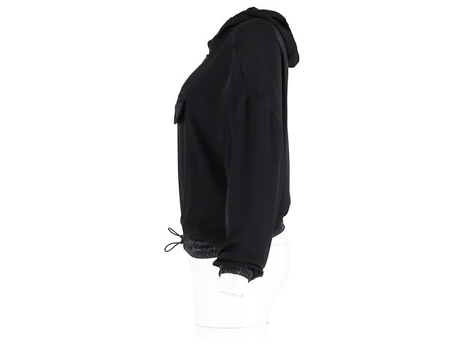 Versace Sportswear Hoodie aus schwarzer Seide - Ansicht 5