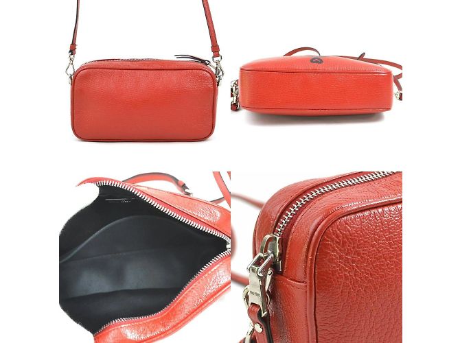 Borsa a spalla in pelle rossa Miu Miu Rosso - vista 3