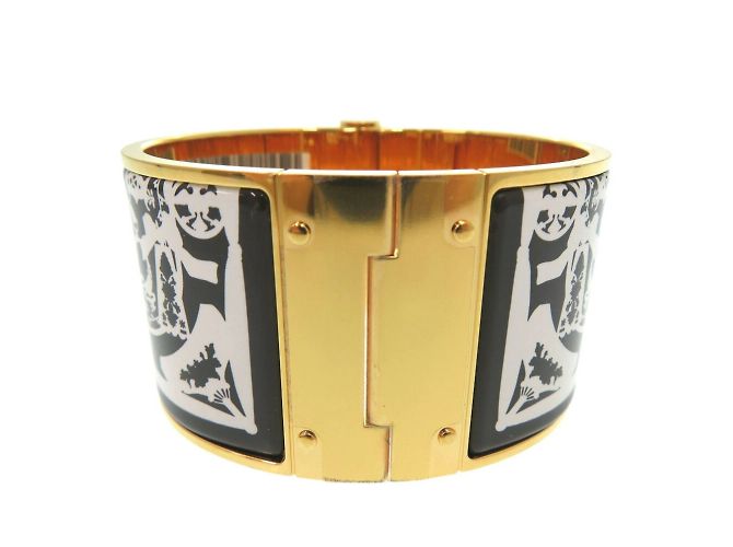 Hermès Bracciale in smalto Hermes GM D'oro - vista 2