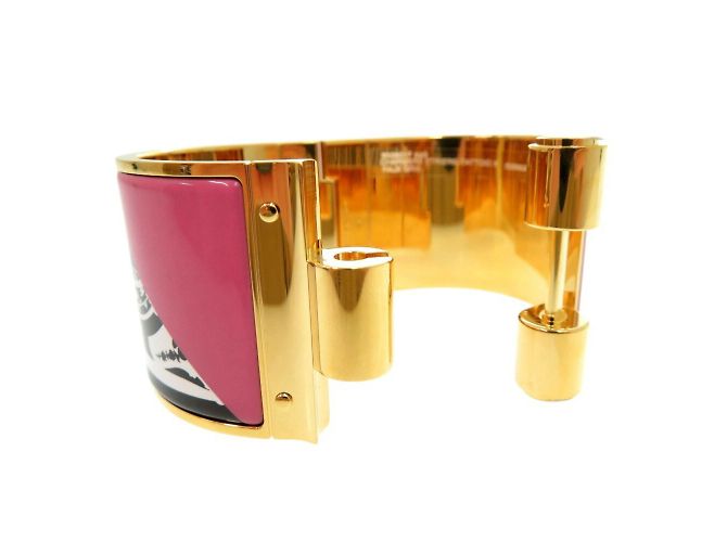 Hermès Bracciale in smalto Hermes GM D'oro - vista 5