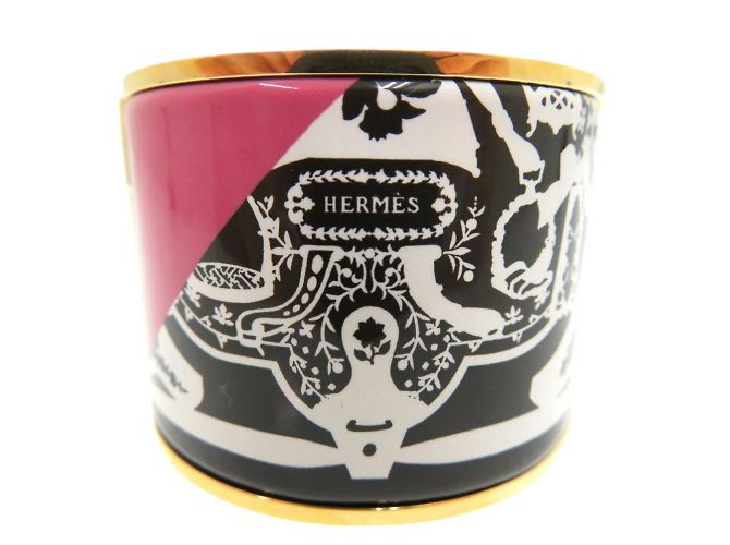 Hermès Bracciale in smalto Hermes GM D'oro - vista 7
