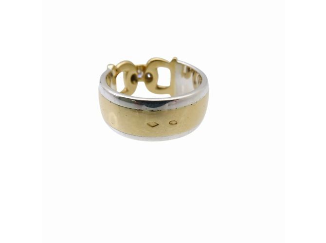 Ring Hermès Anillo de diamante en oro amarillo de 18K y plata Hermes Dorado - vista 7