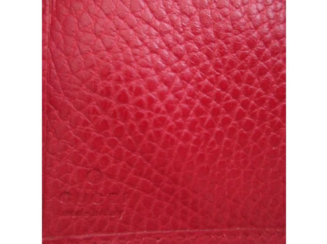 Billetera compacta Gucci GG Marmont Roja - vista 10