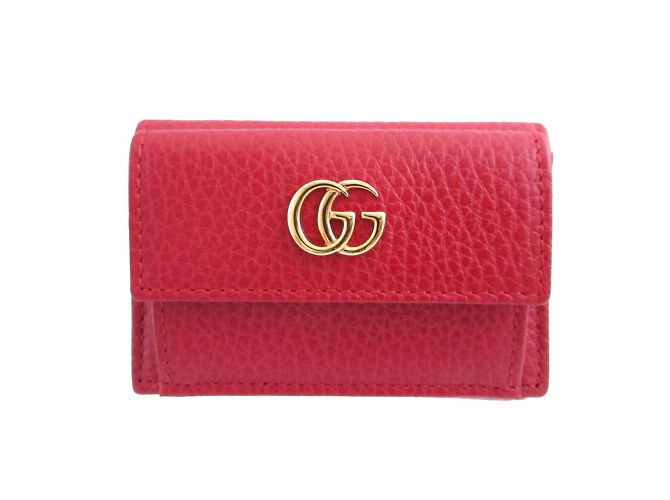 Billetera compacta Gucci GG Marmont Roja - vista 2