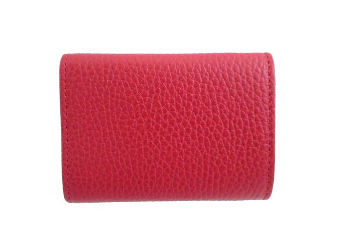Billetera compacta Gucci GG Marmont Roja - vista 4