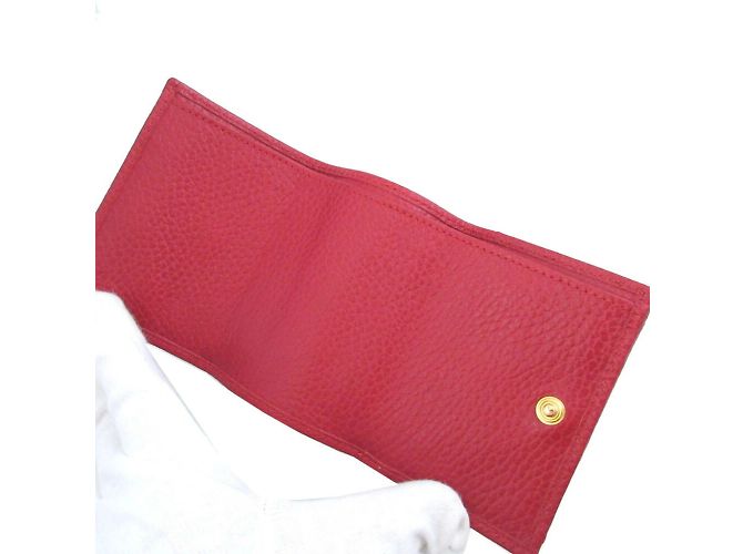 Billetera compacta Gucci GG Marmont Roja - vista 6