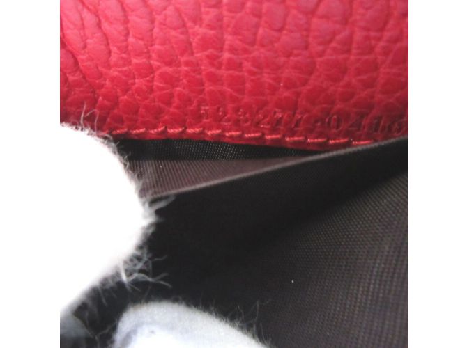 Billetera compacta Gucci GG Marmont Roja - vista 8