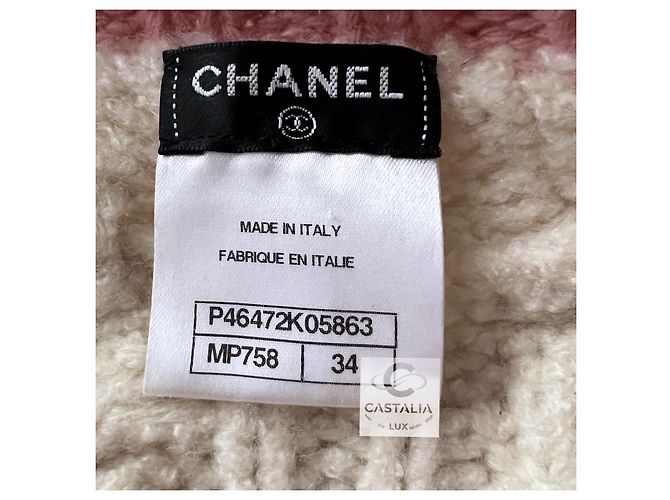 Chanel Cashmere-Pullover mit Teddyärmeln im Cara Delevingne-Stil für 5K$ Creme - Ansicht 12