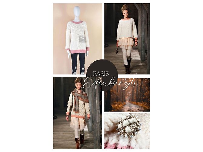 Chanel Cashmere-Pullover mit Teddyärmeln im Cara Delevingne-Stil für 5K$ Creme - Ansicht 2