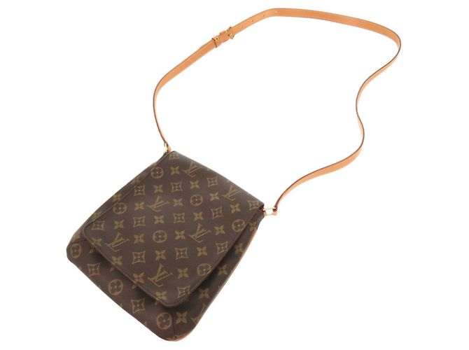 Borsa a Spalla Musette Salsa Monogram con Tracolla Lunga Louis Vuitton Marrone Monogramma - vista 5