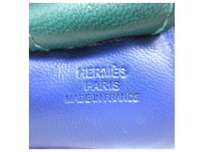 Llave charm Rodeo MM de Hermès Azul Dorado - vista 4
