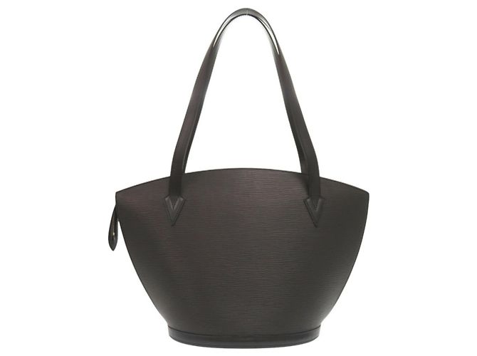 Borsa a spalla Saint Jacques in pelle Epi Louis Vuitton Nero - vista 3